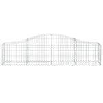 Arched Gabion Baskets 10 pcs 200x30x40/60 cm Galvanised Iron 3145375