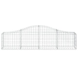 Arched Gabion Baskets 10 pcs 200x30x40/60 cm Galvanised Iron 3145375