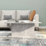 Coffee Table Concrete Grey 102x55.5x40 cm Engineered Wood 810311