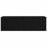 TV Cabinet Set 6 pcs Black Oak Engineered Wood 3332583
