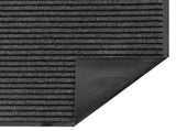 Doormat Stripe Black and Grey 115x200 cm 4105597