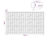 Gabion with 5 mm Wire and 10x10 cm Mesh 200x10x150 cm 3464950