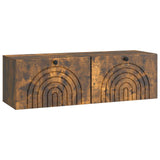 Wall-Mounted TV Cabinet Wall-mounted Smoked Oak 98 x 31 x 30 cm 898220