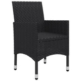 Garden Dining Set Black, Cream white 3095890