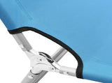 Sun Lounger Turquoise Blue Oxford fabric, Powder-coated steel 310329