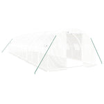Greenhouse with Steel Frame White 30 m² 10x3x2 m 3188053