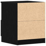 Bedside Cabinet 2 pcs Black Oak 40 x 40 x 50 cm Engineered Wood 862610