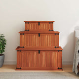 Storage Chests 3 pcs Solid Acacia Wood 247243