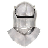 Medieval Knight Helmet Antique Replica LARP Silver Steel 286220