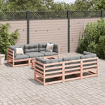 ZNTS 7 Piece Garden Sofa Set Solid Wood Douglas Fir 3299299
