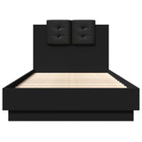 Bed Frame without Mattress Black 90x190 cm Single 3209969