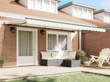 Retractable Awning Cream 350 x 200 cm Fabric 3329628