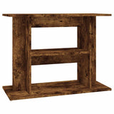 Aquarium Stand Smoked Oak 80x35x60 cm Engineered Wood 833580