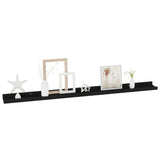 Wall Shelves 4 pcs Black 100x9x3 cm 326670