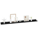 Wall Shelves 4 pcs Black 100x9x3 cm 326670