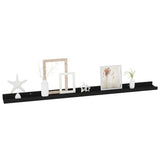 Wall Shelves 4 pcs Black 100x9x3 cm 326670