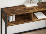 End Table Smoke Oak 100 x 36 x 75 cm Engineered Wood 886692