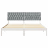 Bed Frame with Upholstered Headboard White 180 x 200 cm 3394387