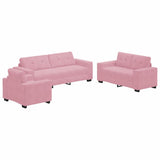 Sofa 3 pcs Pink Velvet 3324642