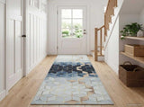 Rug Runner LESAKA Silver 100 x 350 cm Diamond Velvet 42045332