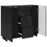Sideboard Black 85.5 x 31 x 75 cm Engineered Wood 8011550