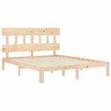 Bed Frame without Mattress King Size Solid Wood Pine 3193601