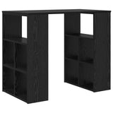 Desk with Shelf Black Oak 90 x 50 x 75 cm Engineered Wood 869507