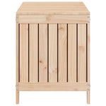 ZNTS Garden Storage Box 115x49x60 cm Solid Wood Pine 823836