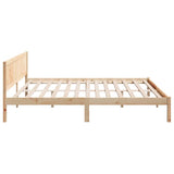 Bed Frame Brown 180 x 200 cm Solid Pine wood 872179
