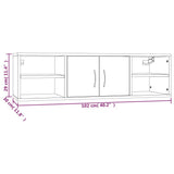 Wall Shelf Grey Sonoma 102x30x29 cm Engineered Wood 826364