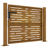 Garden Gate 100x100 cm Corten Steel Square Design 153251