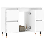 Bathroom Cabinet White 80x33x60 cm Engineered Wood 831644