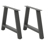 ZNTS Coffee Table Legs A-Shaped 2 pcs Anthracite 60x cm Steel 4012838