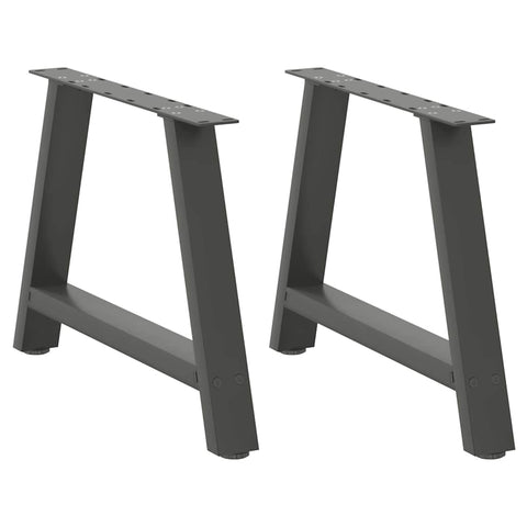 ZNTS Coffee Table Legs A-Shaped 2 pcs Anthracite 60x cm Steel 4012838