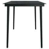 Garden Dining Set Black 3099421