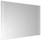 LED Bathroom Mirror Transparent 70 x 50 cm Tempered Glass 42045796