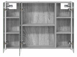 Bathroom Mirror Cabinet Grey Sonoma 63.5 x 15.5 x 60.5 cm 889252