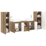 Bathroom Furniture Set 5 pcs Artisan Oak 33 x 34.5 x 100 cm 3406002