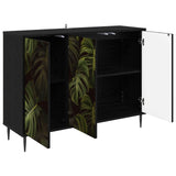 Sideboard ELBURG Black Oak 102 x 33 x 76 cm Engineered Wood 8006973