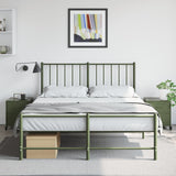 ZNTS Bedside Cabinets 2 pcs Olive Green 36x39x43.5 cm Steel 846635