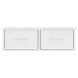 Wall-mounted Drawer Shelf White 60x26x18.5 cm Engineered Wood 800585