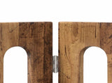 Folding Pet Fence 4 pcs Oak Wood 201 x 38 x 70 cm 8005968