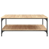 Coffee Table Sonoma Oak 100x100x40 cm Engineered Wood 832844