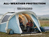 Inflatable Camping Tent w/ Air Pump, Easy Setup 2-3 Person Blow Up Tent, Light Blue T3398P555162