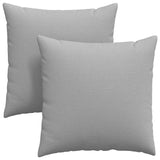 Sofa Pillows 2 pcs Cloud Grey 80 x 80 cm Fabric 42014053