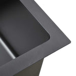 Handmade Kitchen Sink Black Stainless Steel 51501