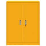 Storage Cabinet Mustard Yellow 80 x 40 x 105 cm Steel 891691