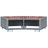 46461 Spa Step Grey Poly Rattan 92x45x25 cm