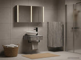 Bathroom Cabinet Set 4 pcs Grey Sonoma Engineered Wood 3407380