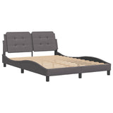 Bed Frame without Mattress "Zadar" Grey 120x200 cm Faux Leather 3208173